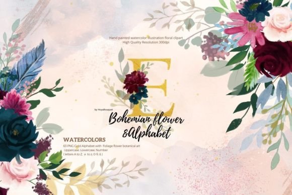 Bohemian Flower Alphabet: A Practical Guide for Designers