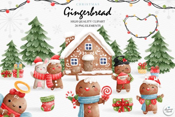Christmas Gingerbread Man Clipart: A Practical Asset for Holiday Design