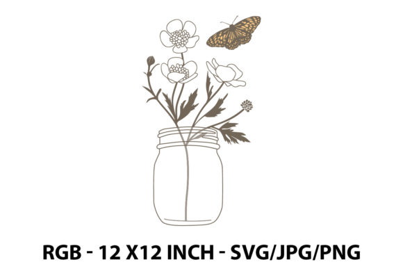 Elevate Design with Hand Drawn Flower Art