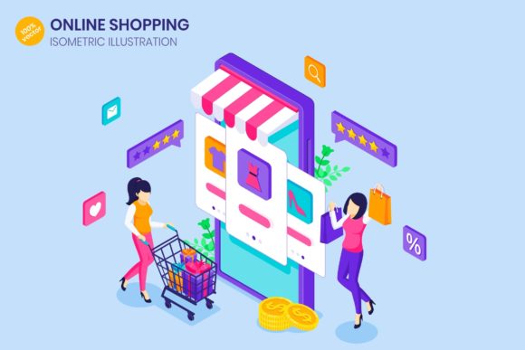 Evaluating Isometric Online Shopping Illustrations for E-Commerce Design