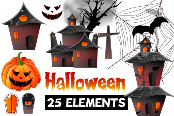 Evaluating the Halloween Haunted PNG Clipart Bundle for Creative Projects
