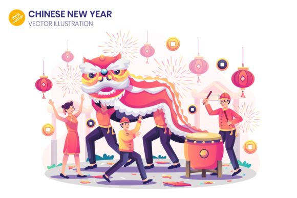 Integrating Chinese New Year Flat Illustration into Professional Design Workflows