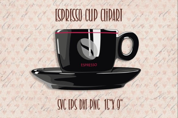 Practical Applications of Five-Color Espresso Coffee Cup Clipart for Designers