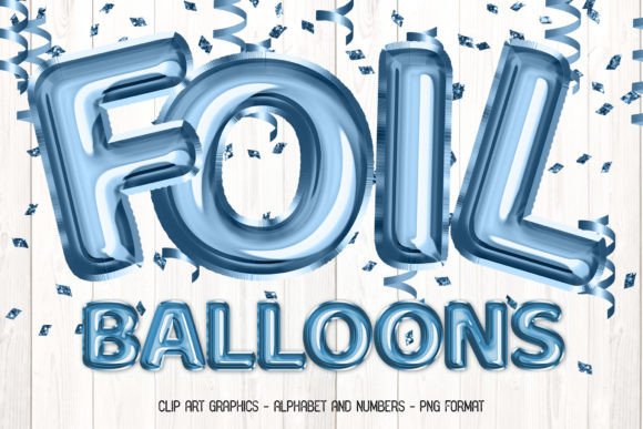 Strategic Visual Communication with Dusty Blue Foil Balloon Alphabet Clipart