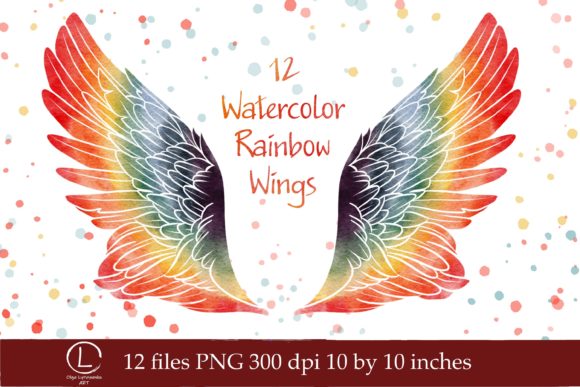 Strategic Visual Identity: Leveraging Watercolor Rainbow Wings for Brand Differentiation